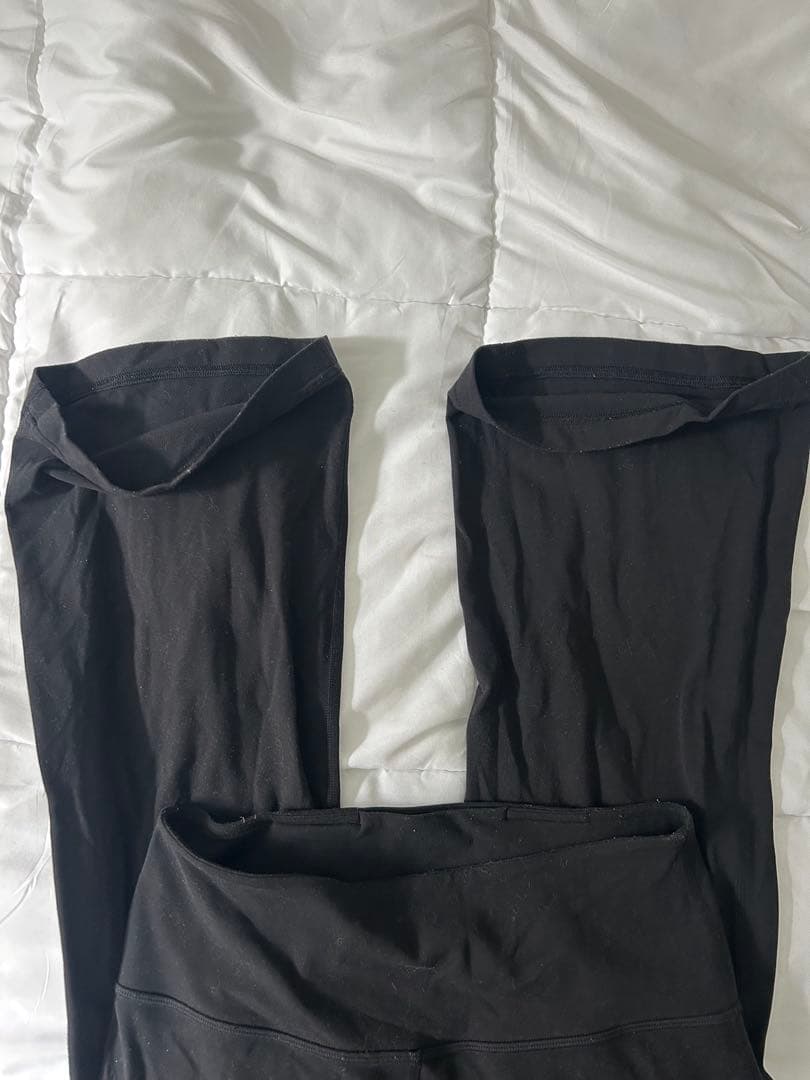 Lululemon ハイウエスト ブラック フレア　ヨガパンツ　サイズL