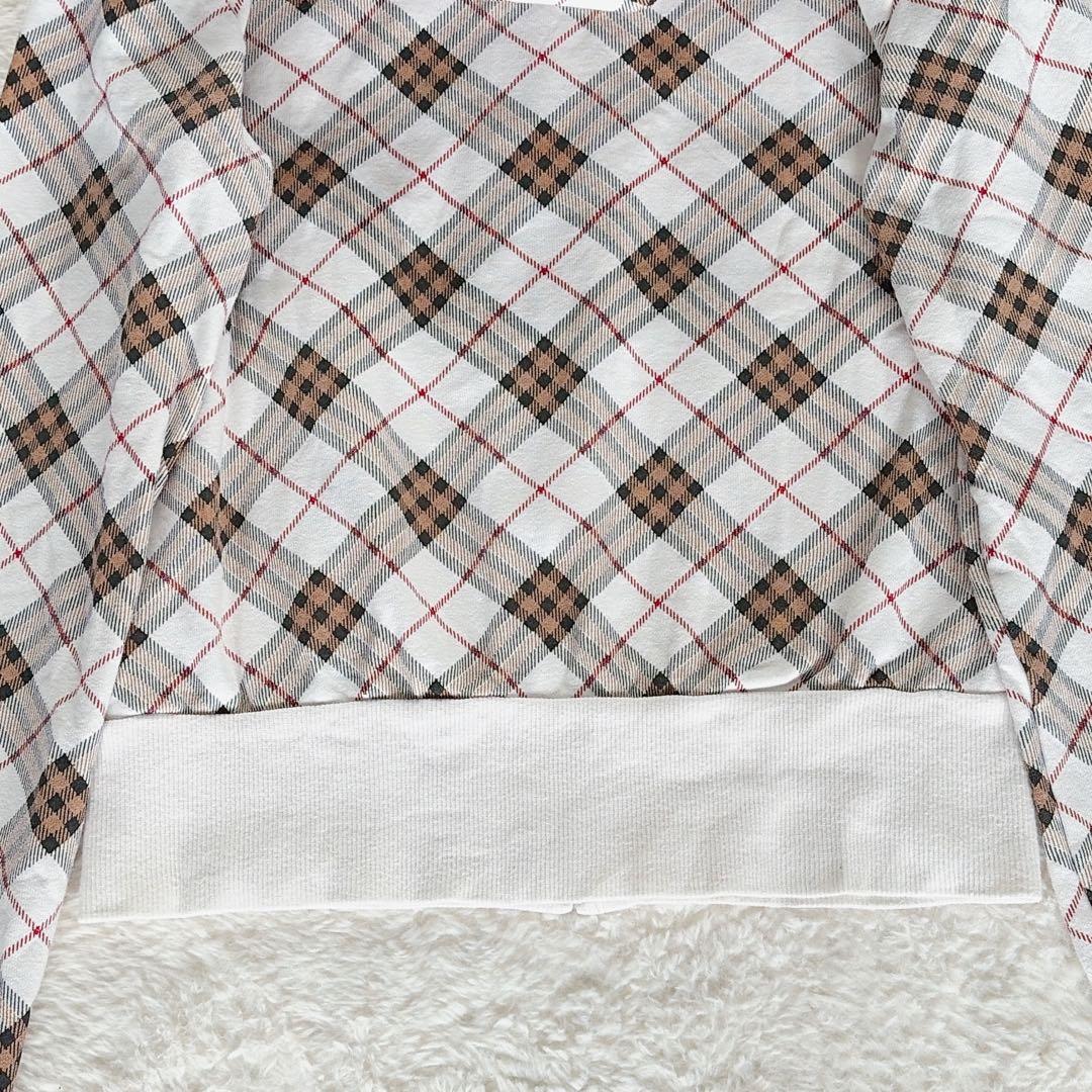 【バーバリーブルーレーベル】ノバチェック ジップアップパーカー ノバチェック38