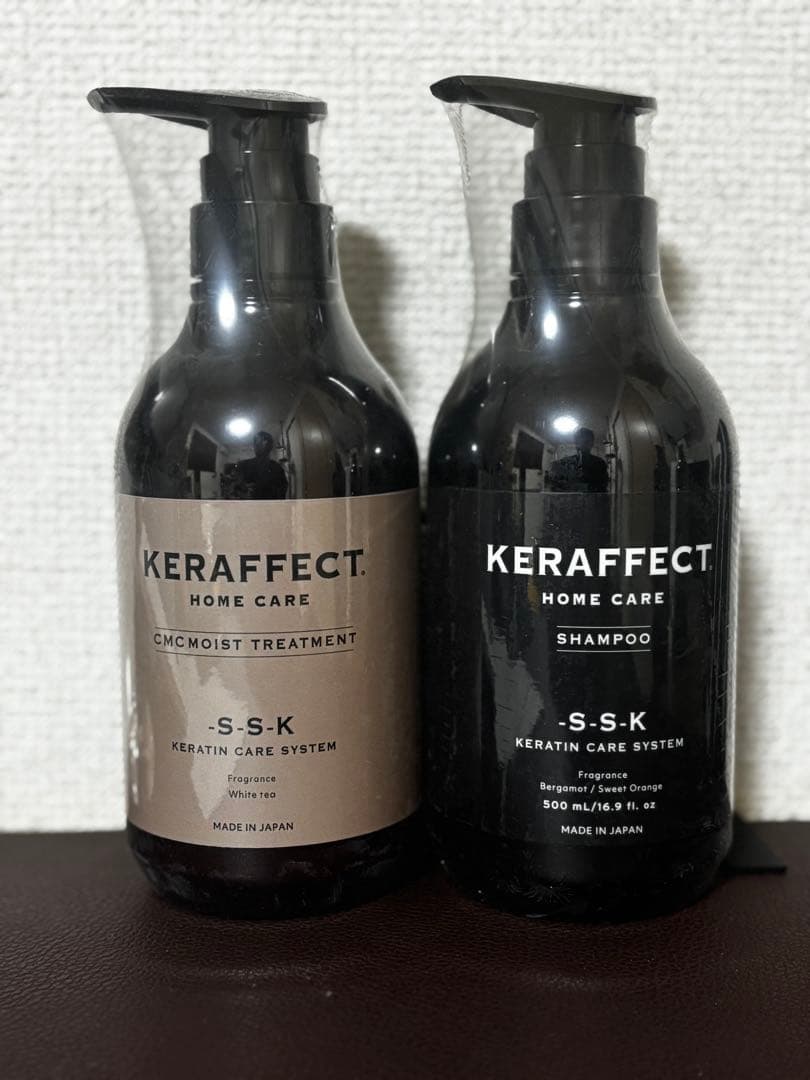 KERAFFECT シャンプー & CMCモイストトリートメント 500ml