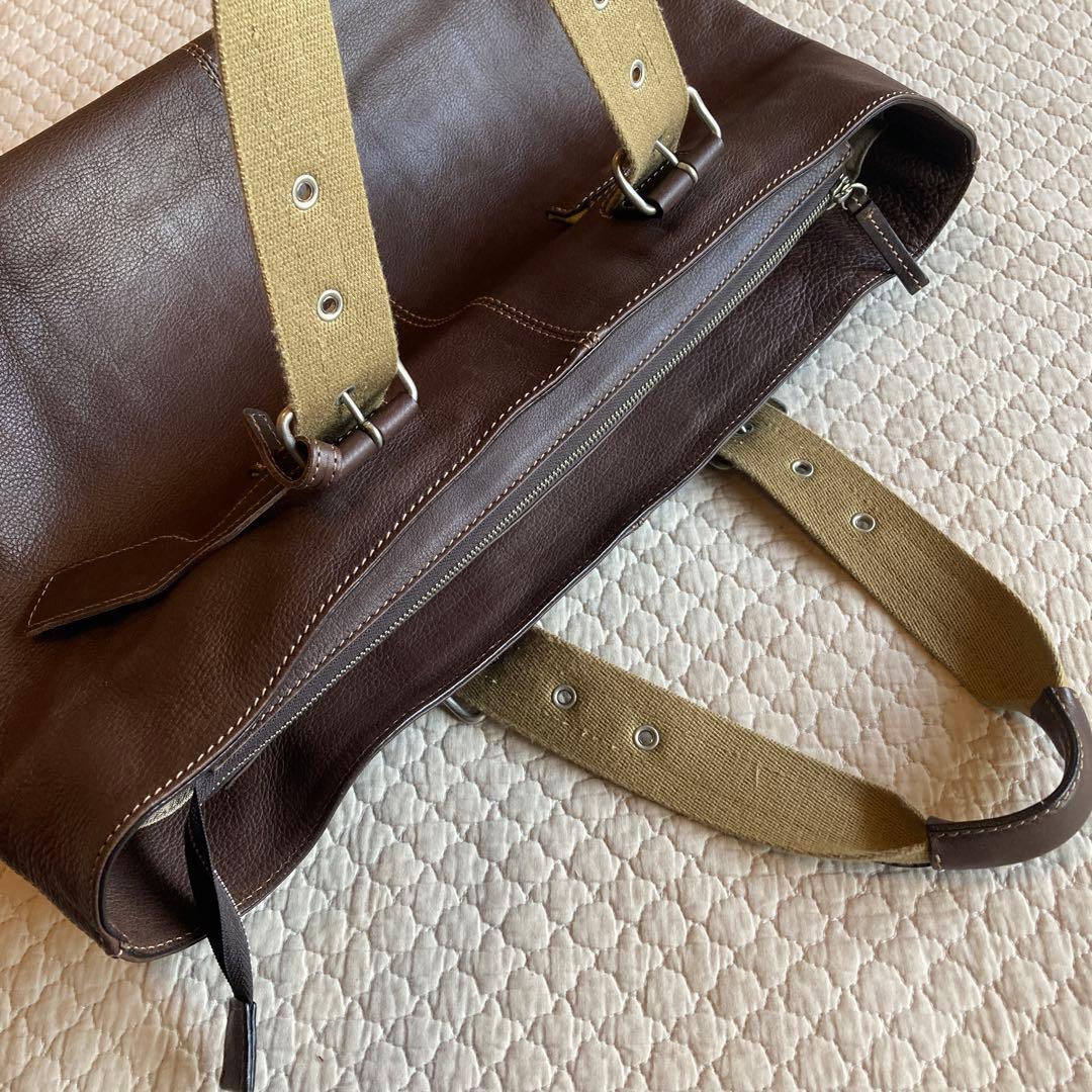 ボーデッサン　シュリンクレザー　トートバッグ　男女兼用