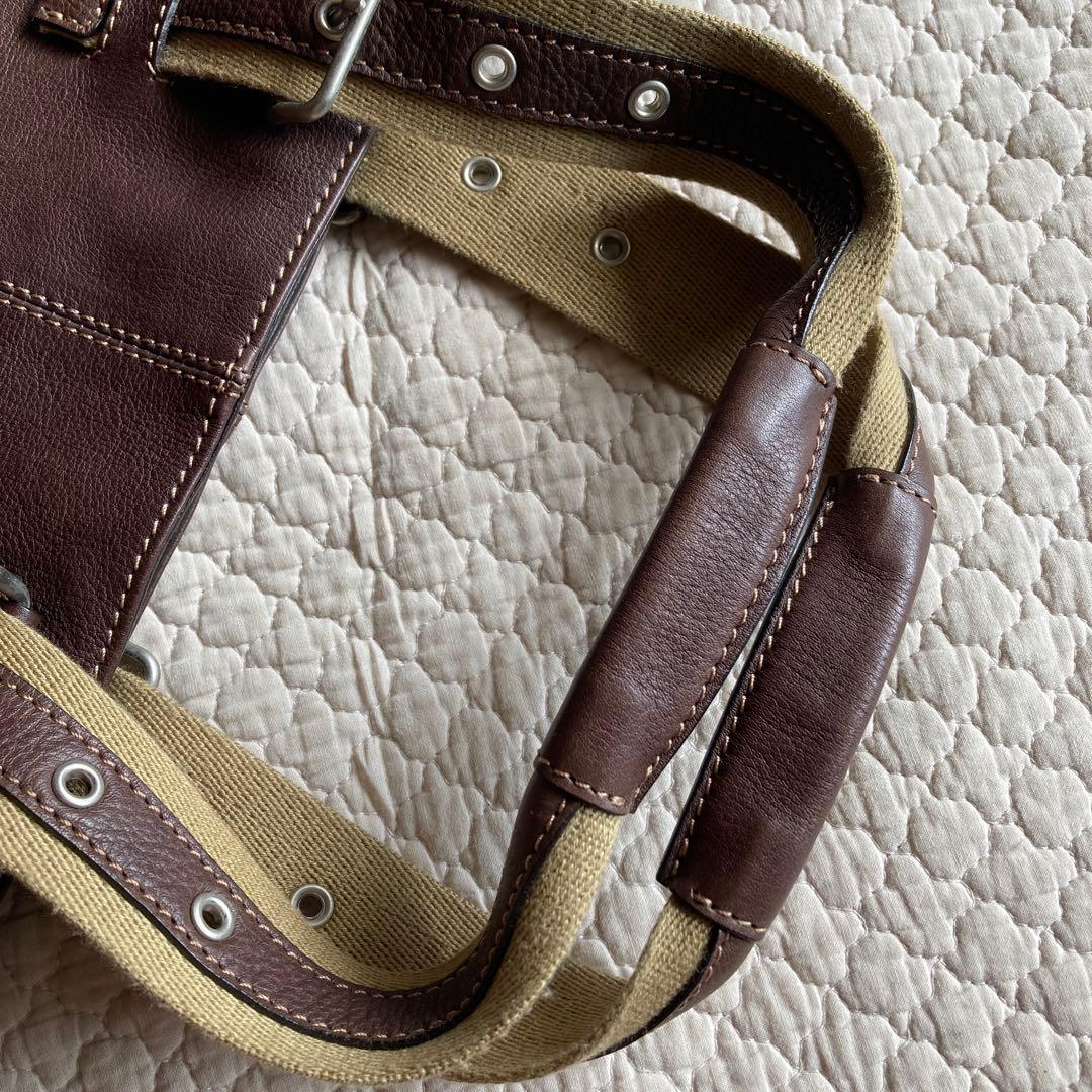 ボーデッサン　シュリンクレザー　トートバッグ　男女兼用