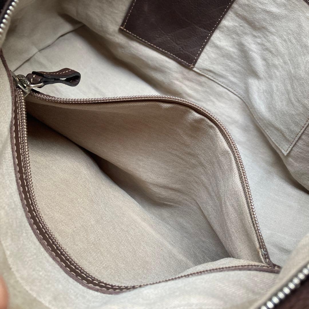 ボーデッサン　シュリンクレザー　トートバッグ　男女兼用