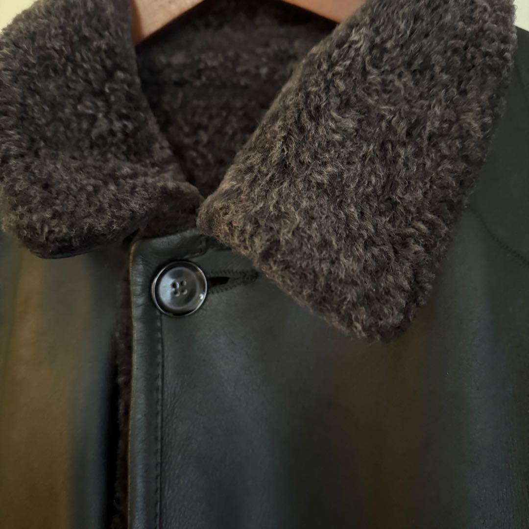 la matta /リアルファー/リバーシブル/レザーロングコート(イタリア製)