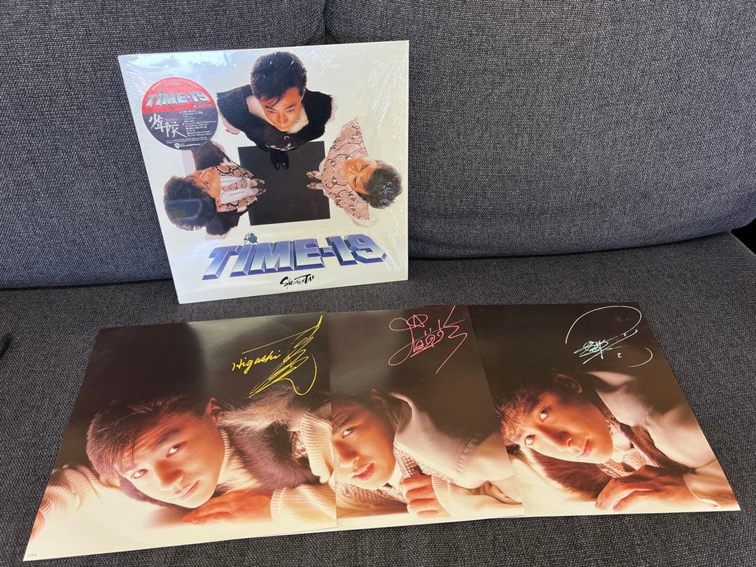 少年隊 TIME-19 レコード LP L-12618完品ステッカー付1987年