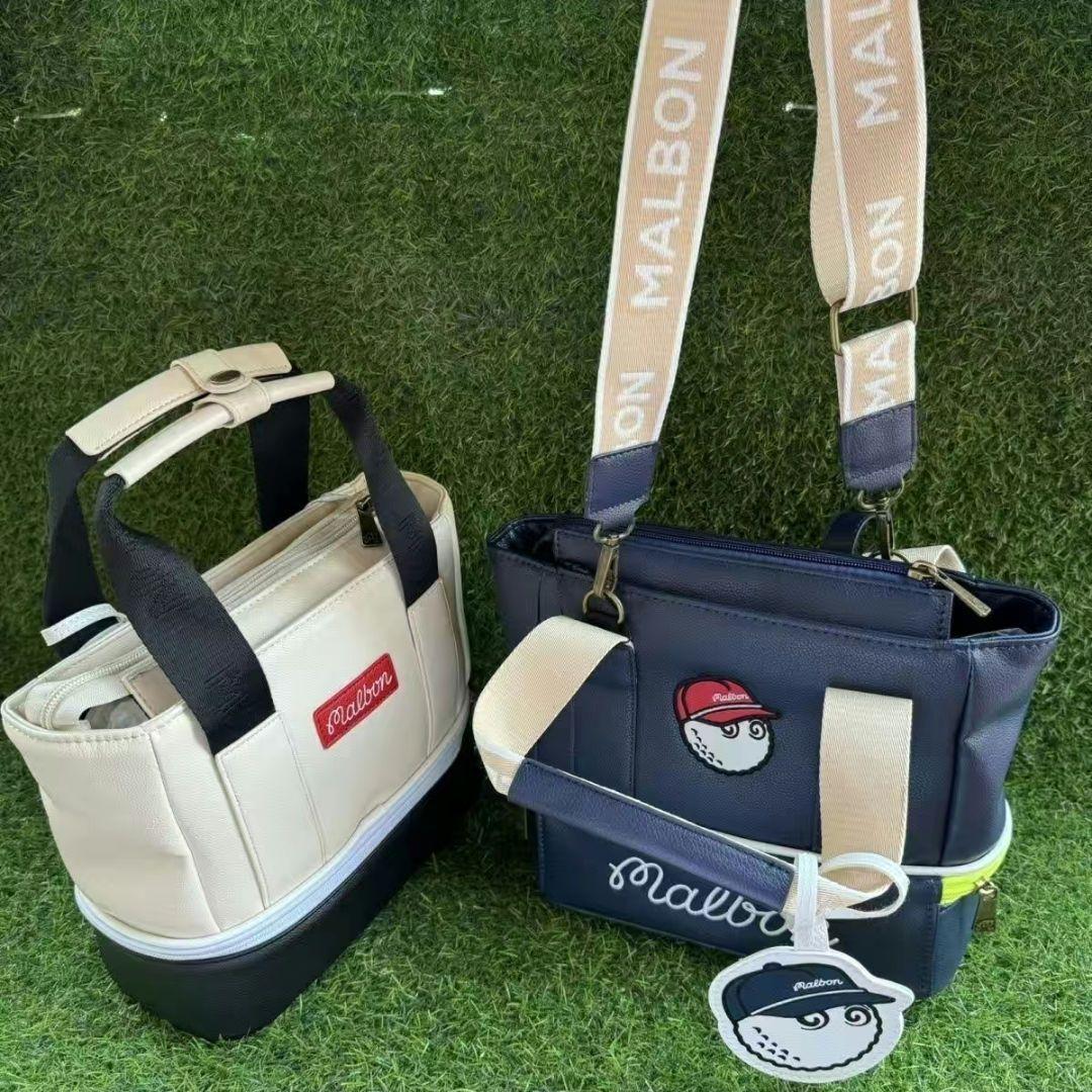 新品Malbon Golf マルボンゴルフ カートバック ハンドバッグ ホワイト