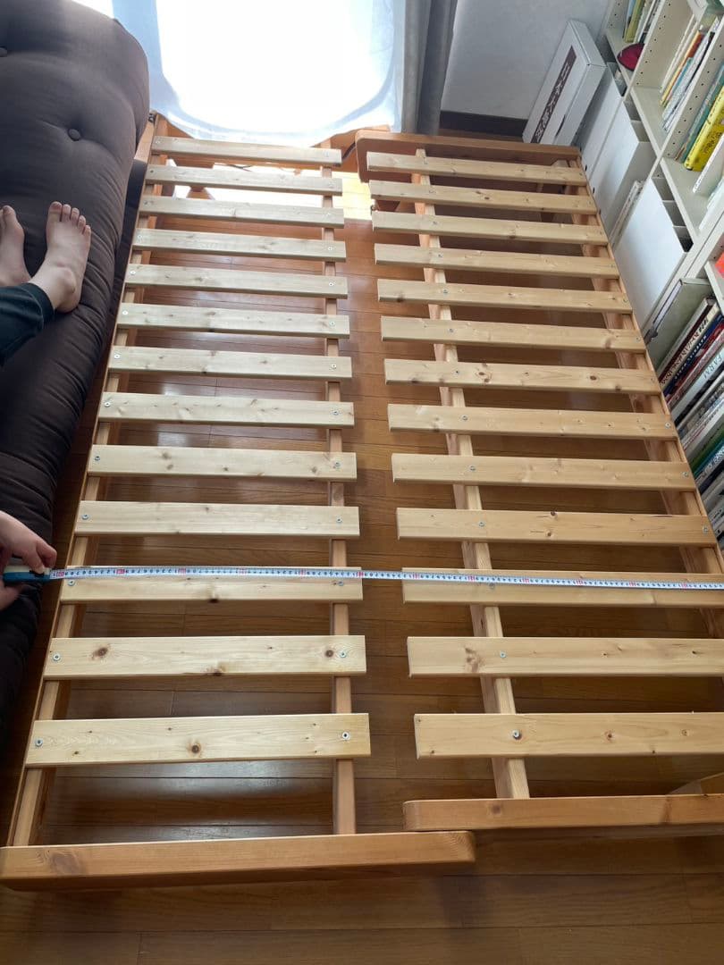 ヨーロッパ製　ソファベッド　ブラウン