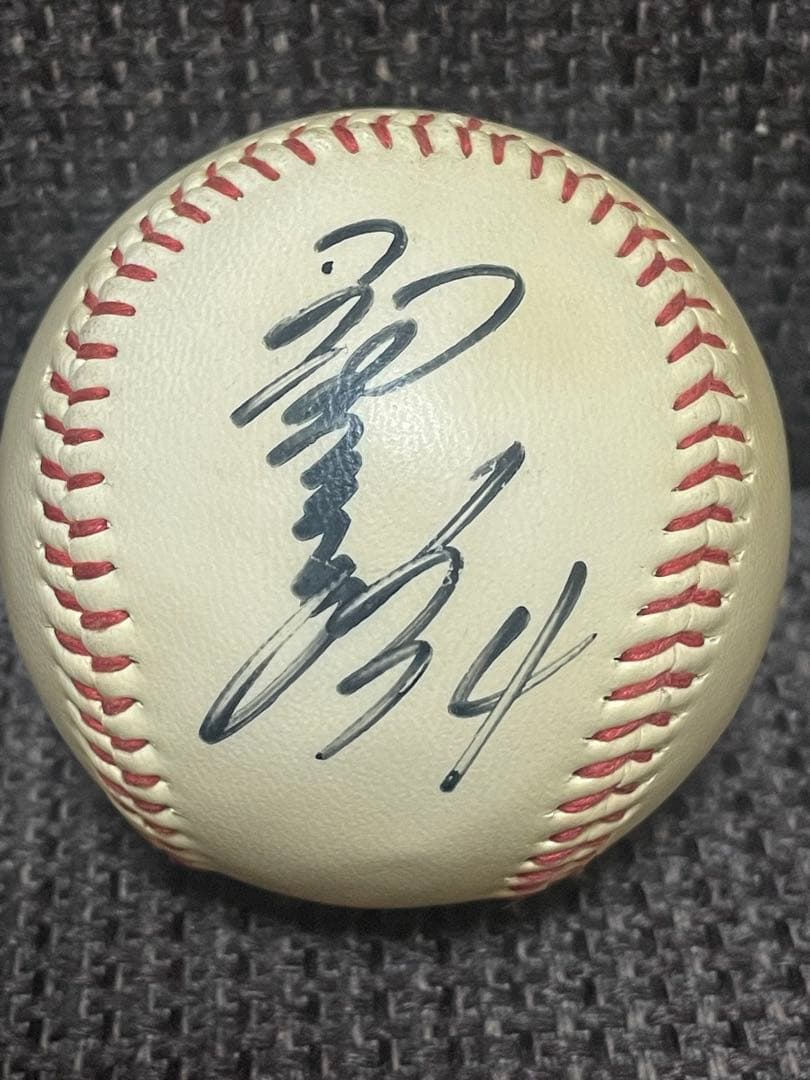 正田耕三 4番 直筆サインボール ◆ 1980年代　広島東洋カープ