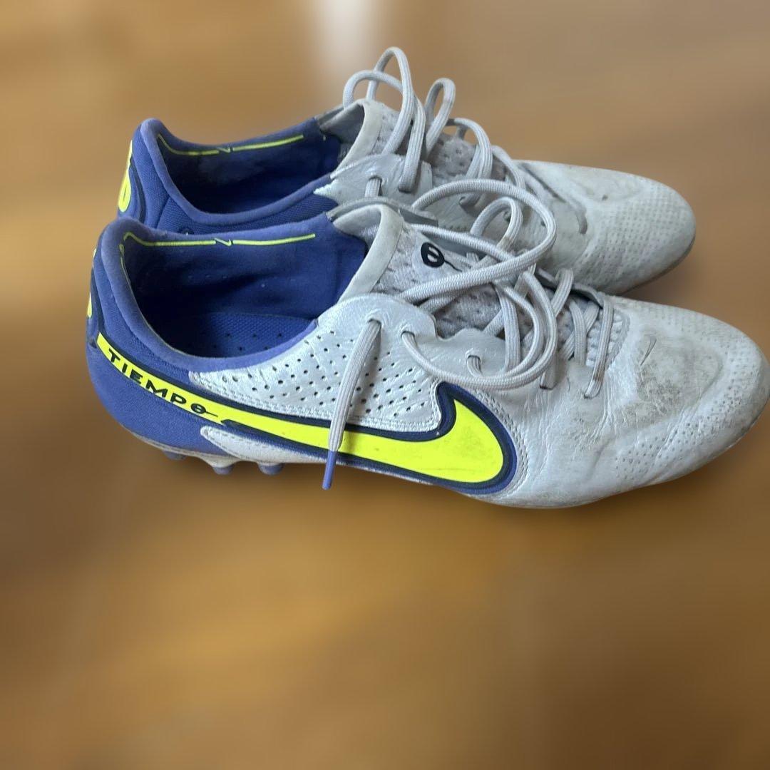 Nike Tiempo スパイクシューズ グレー/イエロー