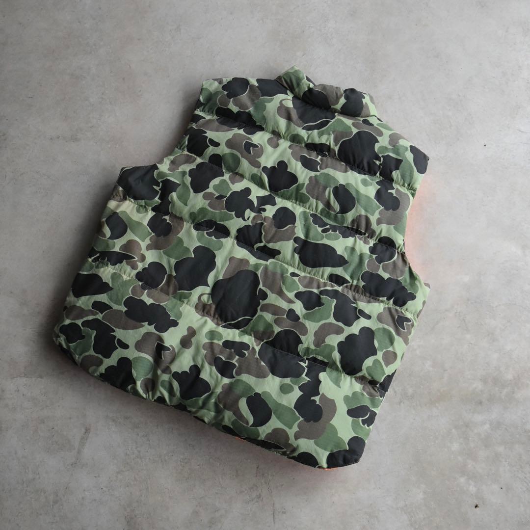 70sHimalayanヒマラヤン 迷彩ダックハンターカモ ダウンベスト XL