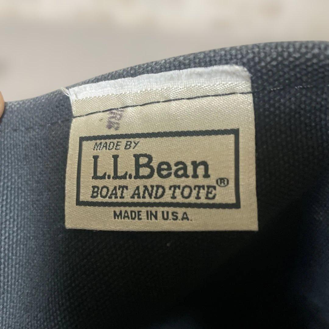 L.L.BEAN エルエルビーン レザーハンドル トートバッグ 米国製 ブラック