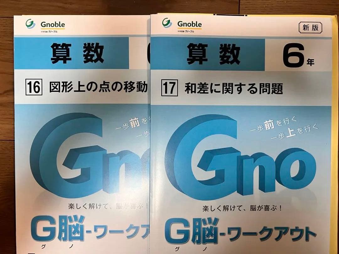中学受験　Gnobleグノーブル6年算数　G脳ワークアウト17冊（解答含）セット