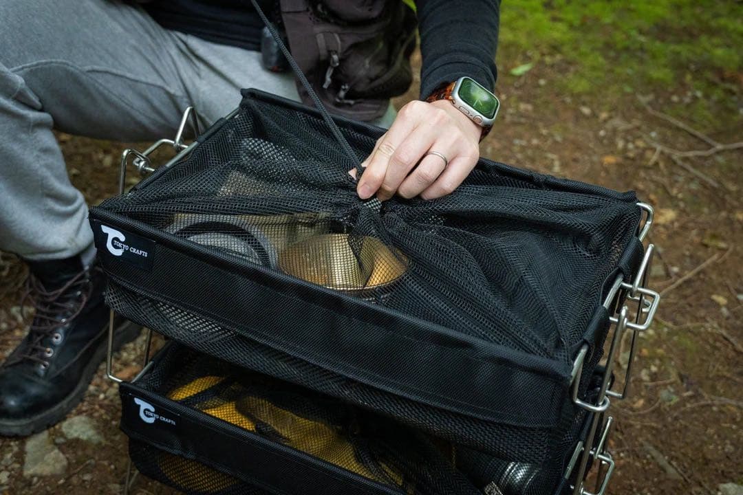 TOKYO CRAFTS バケットシェルフ メッシュ　2個セット