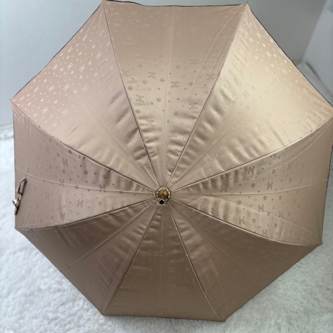 美品✨CELINE セリーヌ　トリオンフ　ゴールド金具　日傘