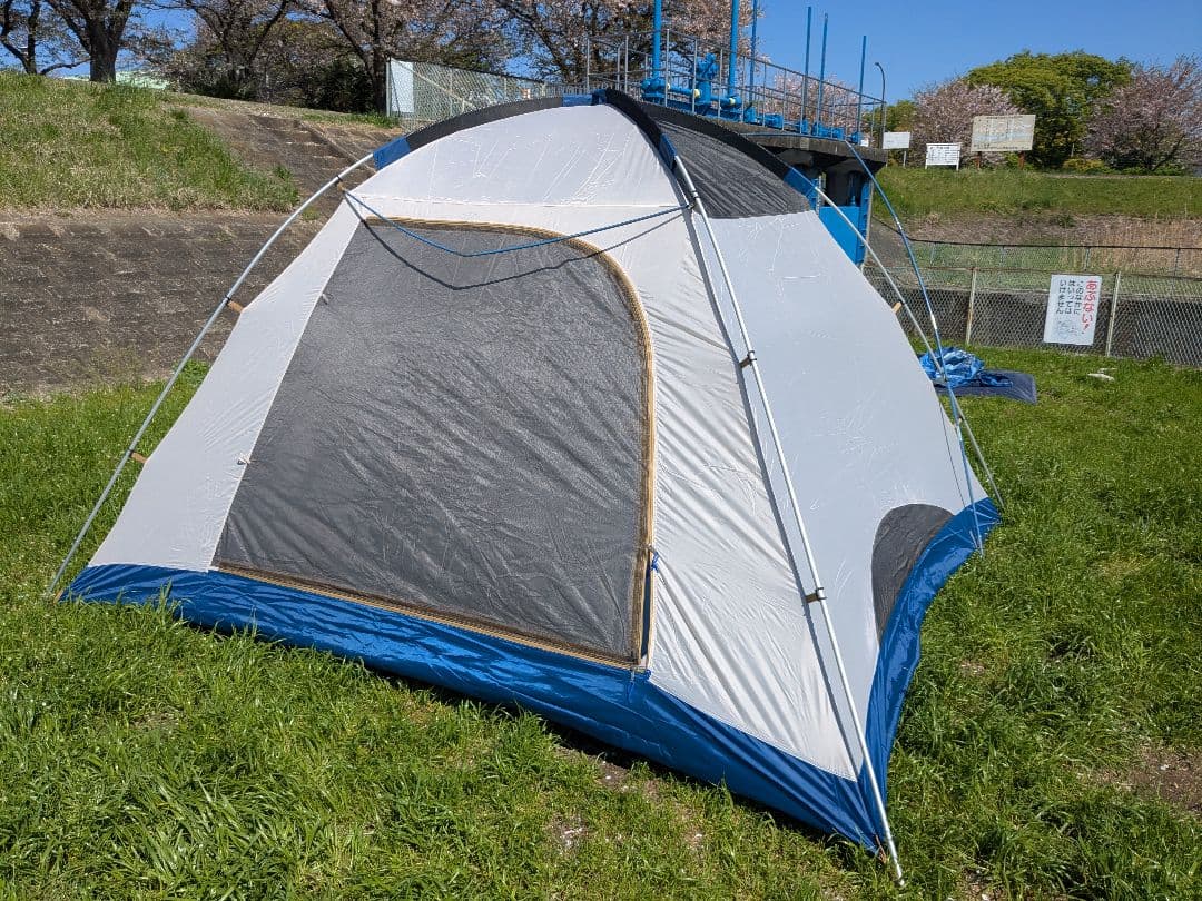 【美品】コールマン　ILタフワイドドームⅣ/300　インディゴレーベル　デニム柄