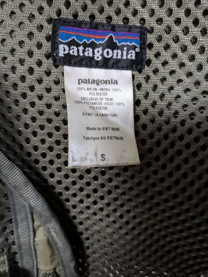 パタゴニア　フィッシングベスト　S　カーキ　Patagonia　ベスト