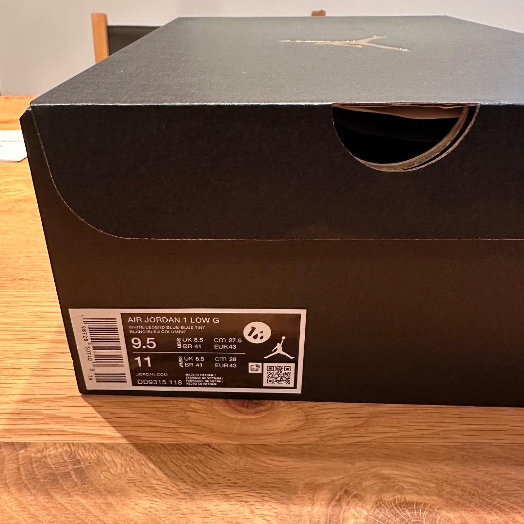 Nike エア ジョーダン 1 LOW G WHITE 27.5cm