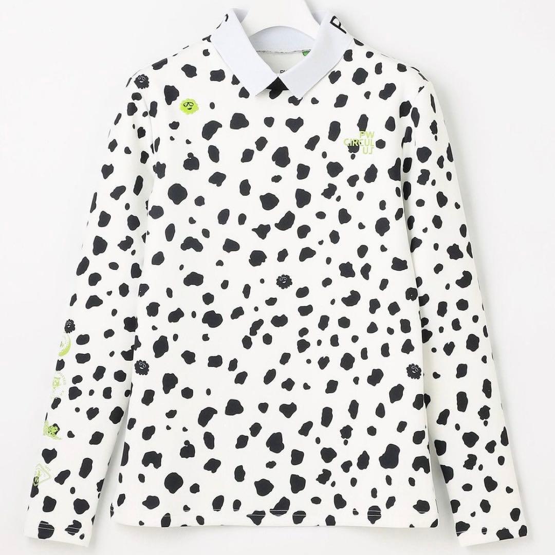 【新品未使用】PWCIRCULUS M スノーレオパード裏フリースモックネックT