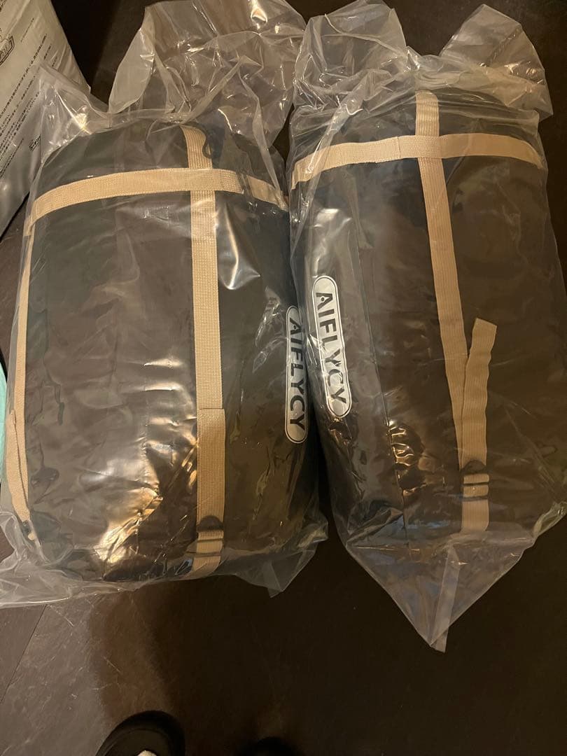 AIFLYCY 連結可能な寝袋 グレー