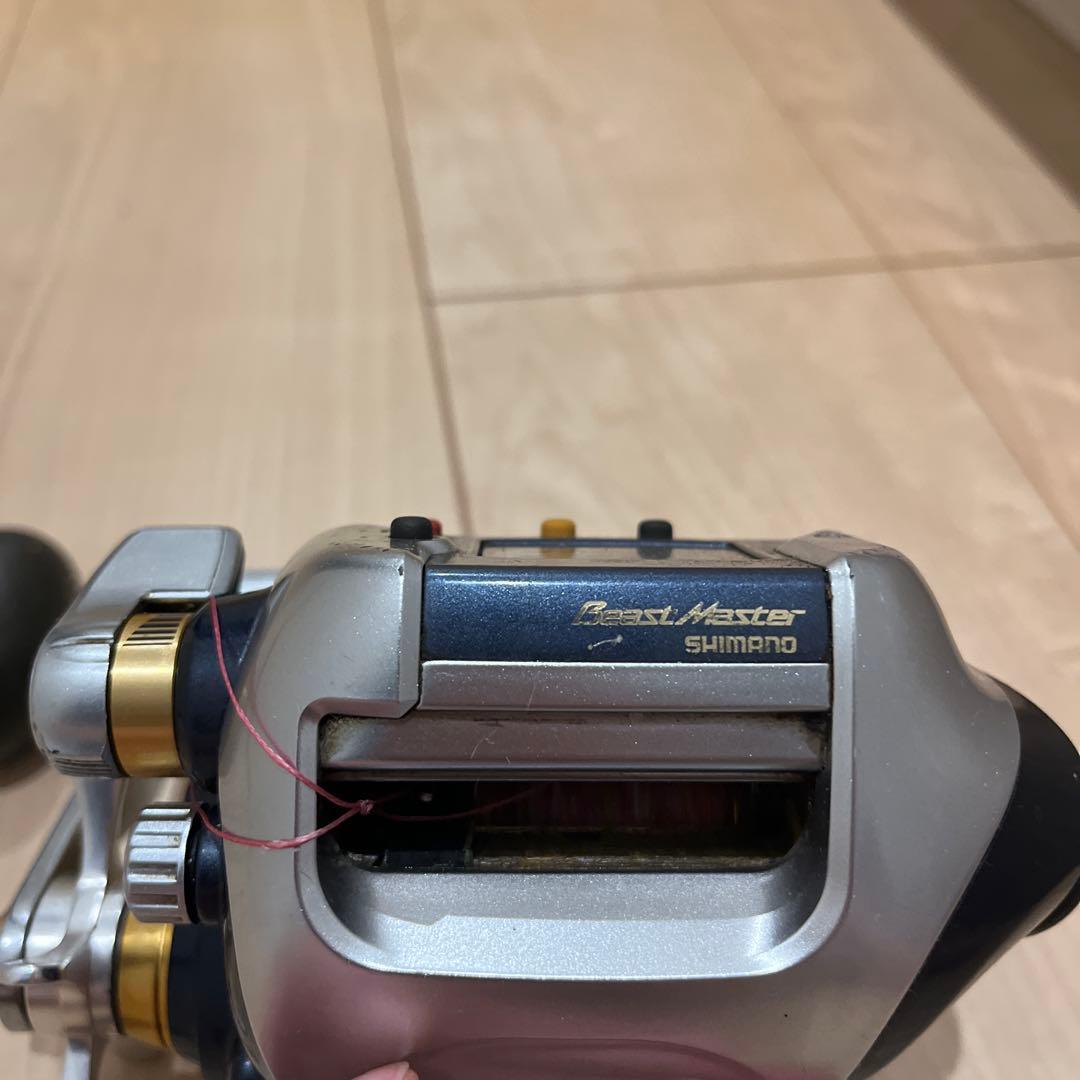 デジタル両軸リール 青銀色 糸付き