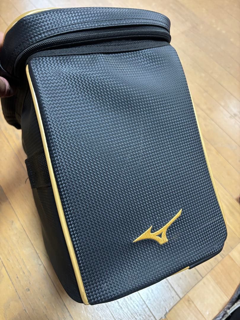 MizunoPro グラブケース　ブラック/ゴールド