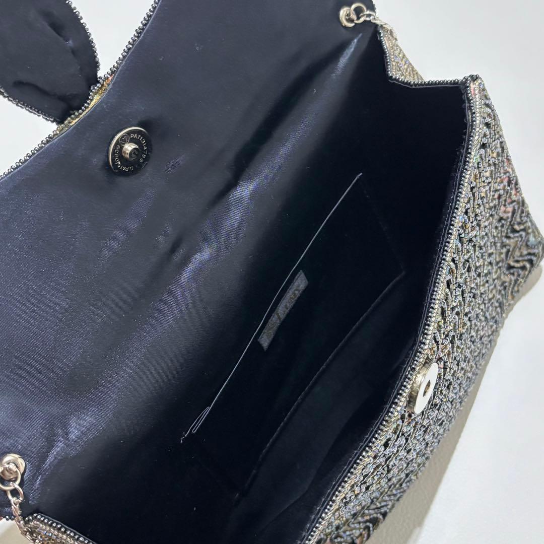 極美品✨高級　皇室御用達　LUMYはしもと　ルミーはしもと　ビーズバッグ　手差し