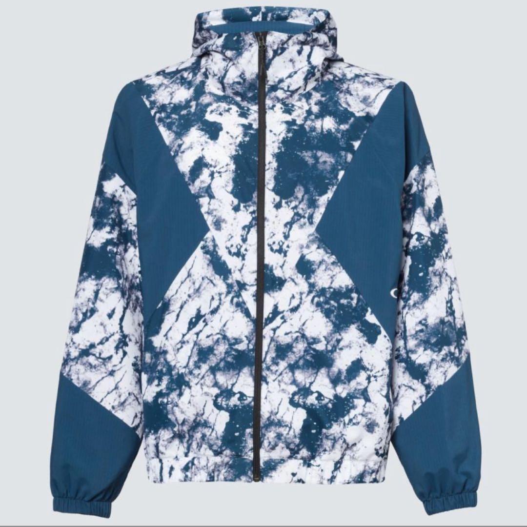 極美品 OAKLEY ENHANCE GRAPHIC WIND L 総柄 メンズ