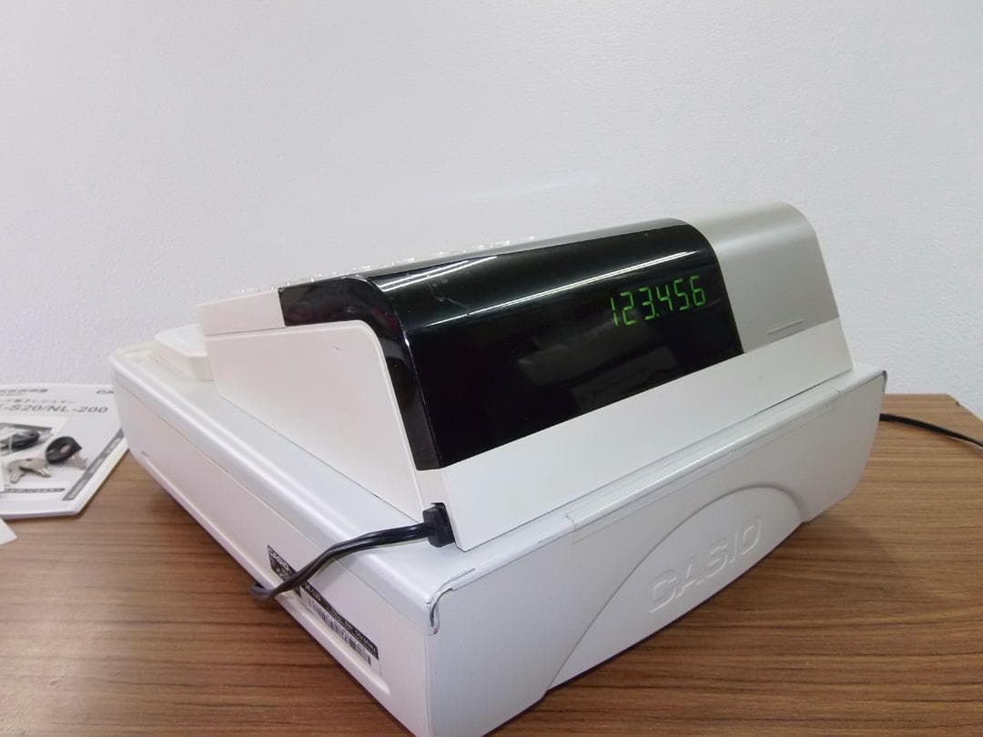 小さい簡単レジ　カシオ324　横型領収証　SE-S20 レジスター 8部門