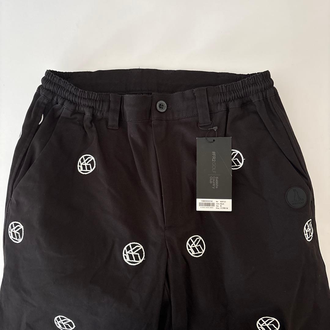 完売品　黒M FR2 GOLF 春夏　メンズ　刺繍ロゴ　ストレッチパンツ
