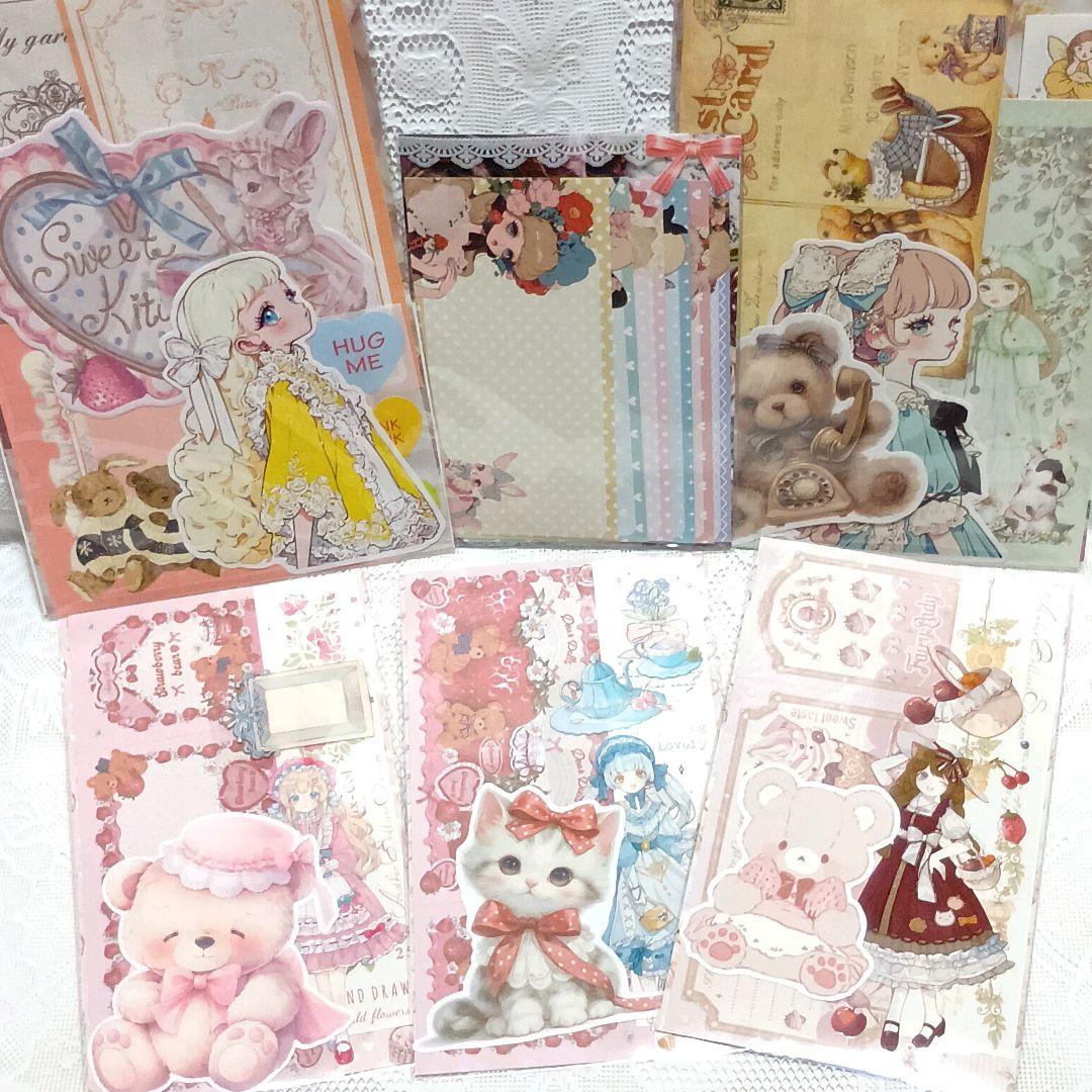 おすそ分けファイル♡ガール 紙もの イチゴとチョコのコラージュ