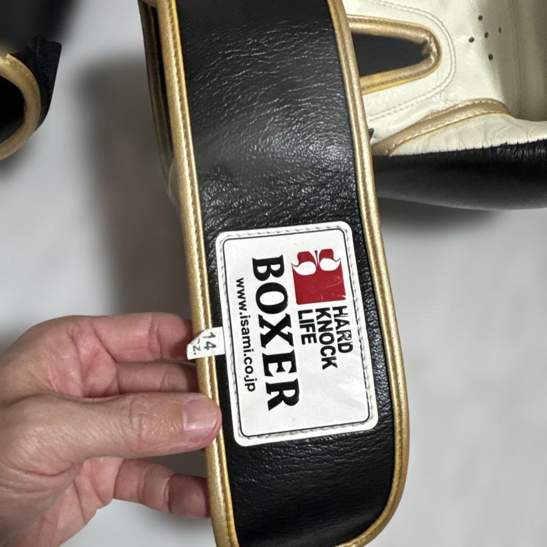 ISAMI BOXER グローブ 14oz ブラック