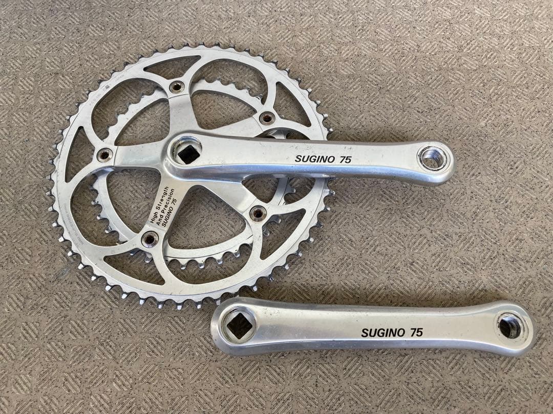 m*t様 希少167.5 SUGINO 75クランクチェーンリングセット　シュパ