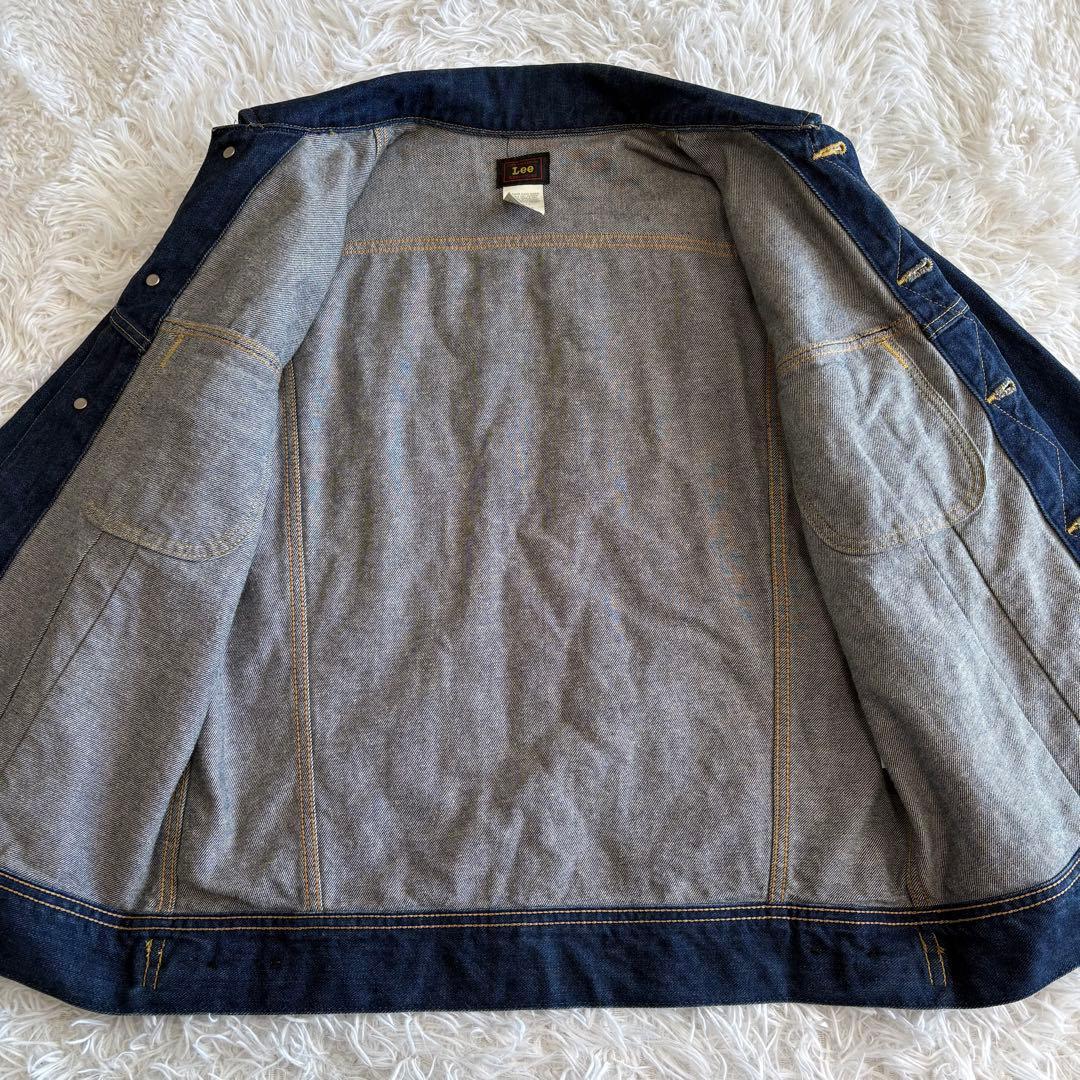 90s Lee 101J 復刻 0411 デニムジャケット 日本製 濃紺 L