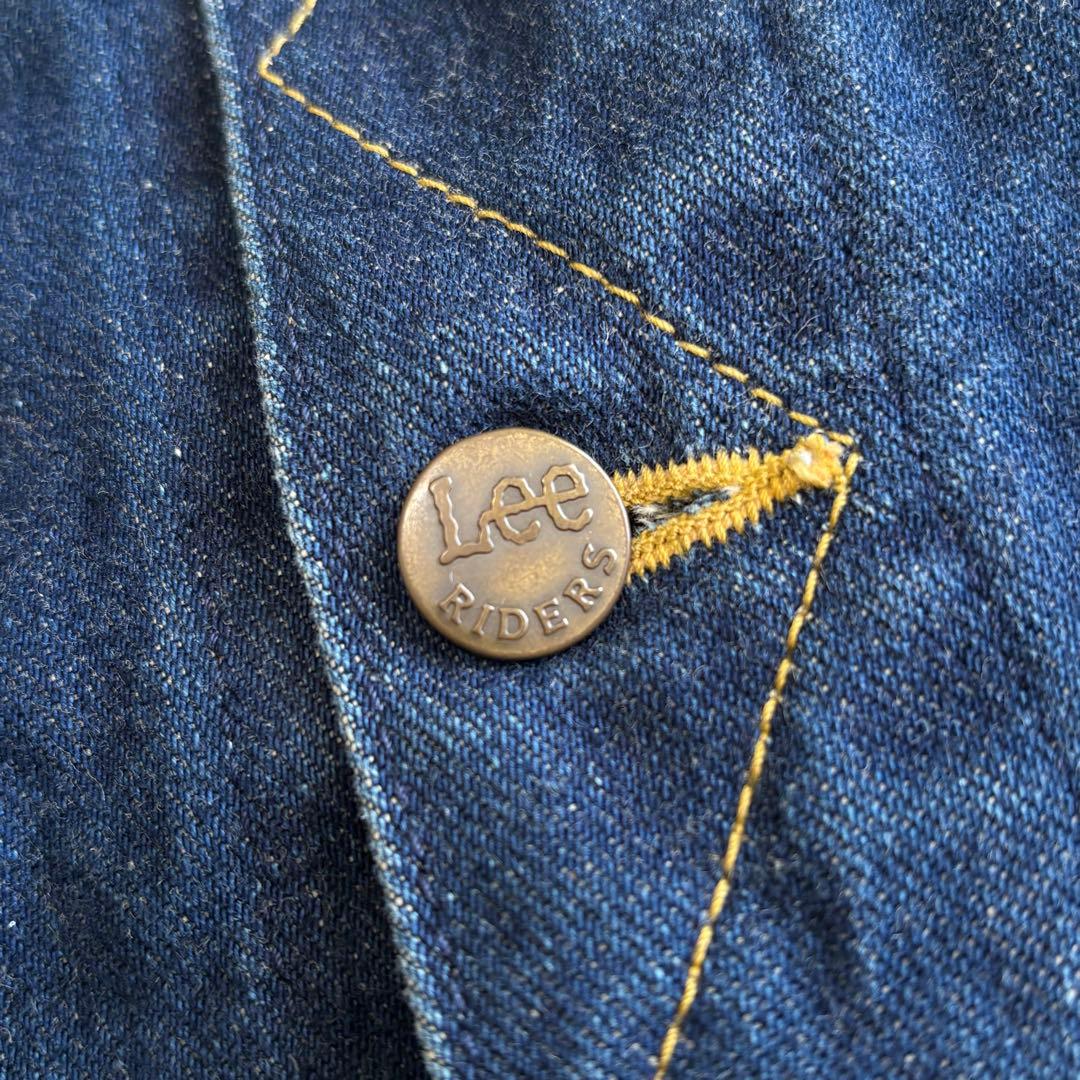 90s Lee 101J 復刻 0411 デニムジャケット 日本製 濃紺 L