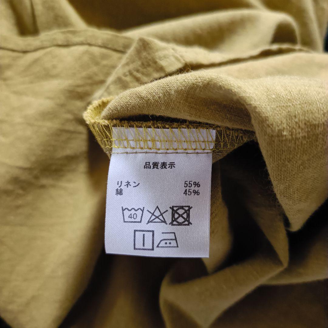 【新品未使用品】ハンドメイド　コットンリネン　作家物　ブラウス