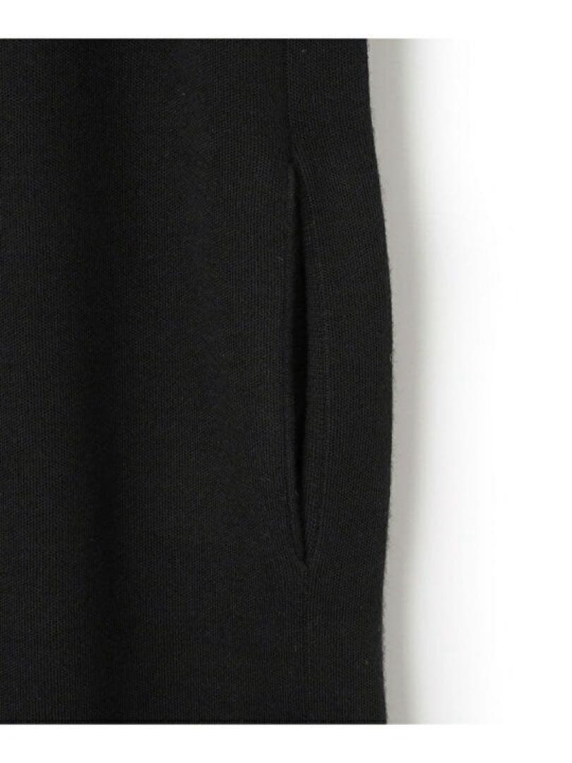 未使用品 23区 ウールブレンド パール ニットワンピース ブラック 32