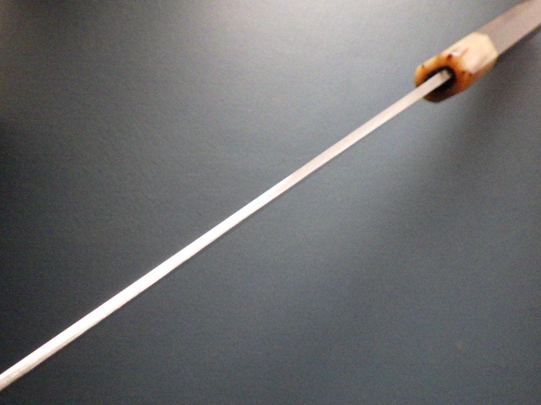 燕三条★三五郎作・柳刃刺身ナイフ包丁★両頭水牛黒檀柄★