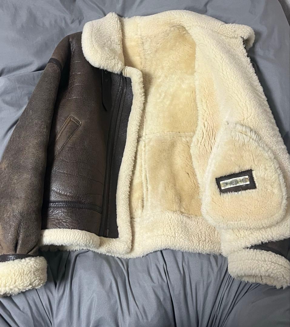 レザー　ボア　ジャケット　ダウン　avirex b-3 ma1