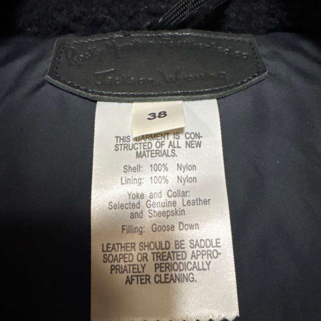 Rocky Mountain Featherbed ブラック ダウンベスト 38