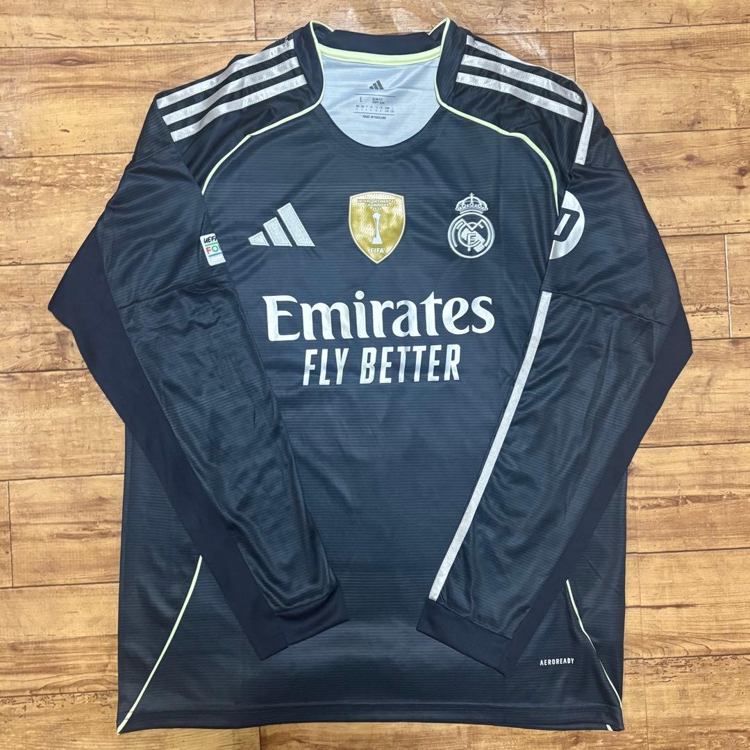 レアルマドリード 25-26 アウェイ 長袖 ユニフォーム No.10 エンバペ