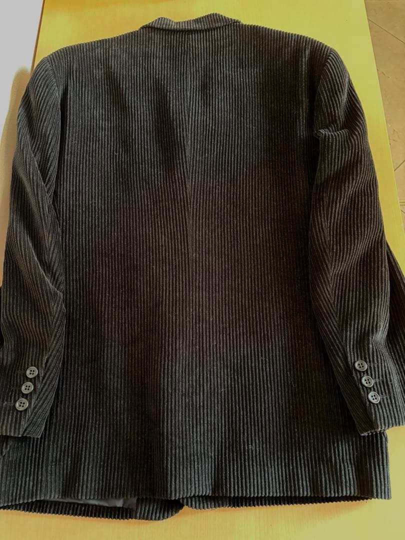 かなた古着クリスチャンディオール　黒色コーデュロイ テーラードジャケット
