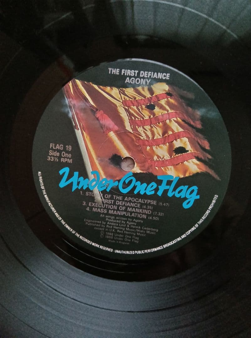 ●LPレコード THE FIRST DEFIANCE / AGONY
