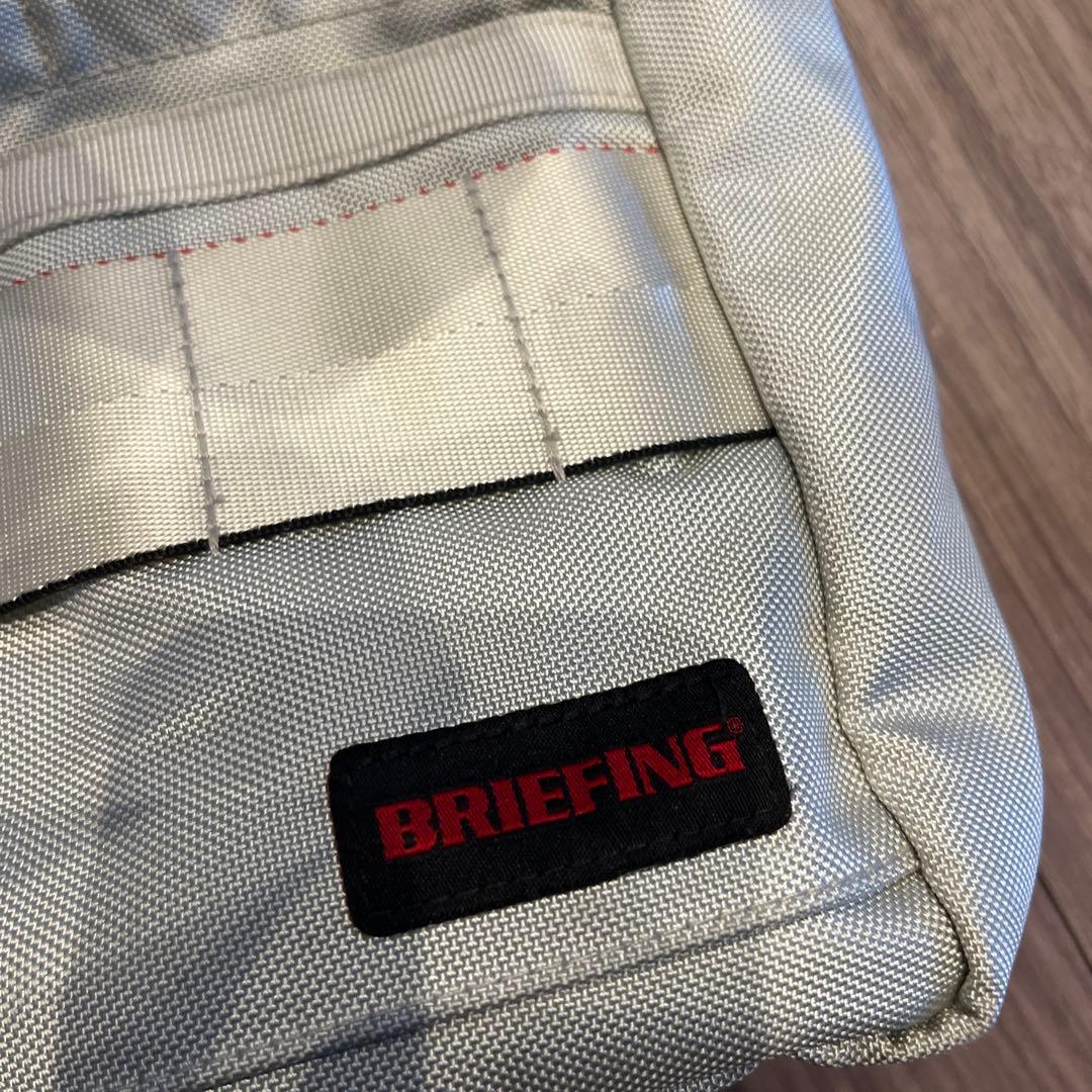 BRIEFING シルバートートバッグゴルフカートバックシルバー美品　即日発送