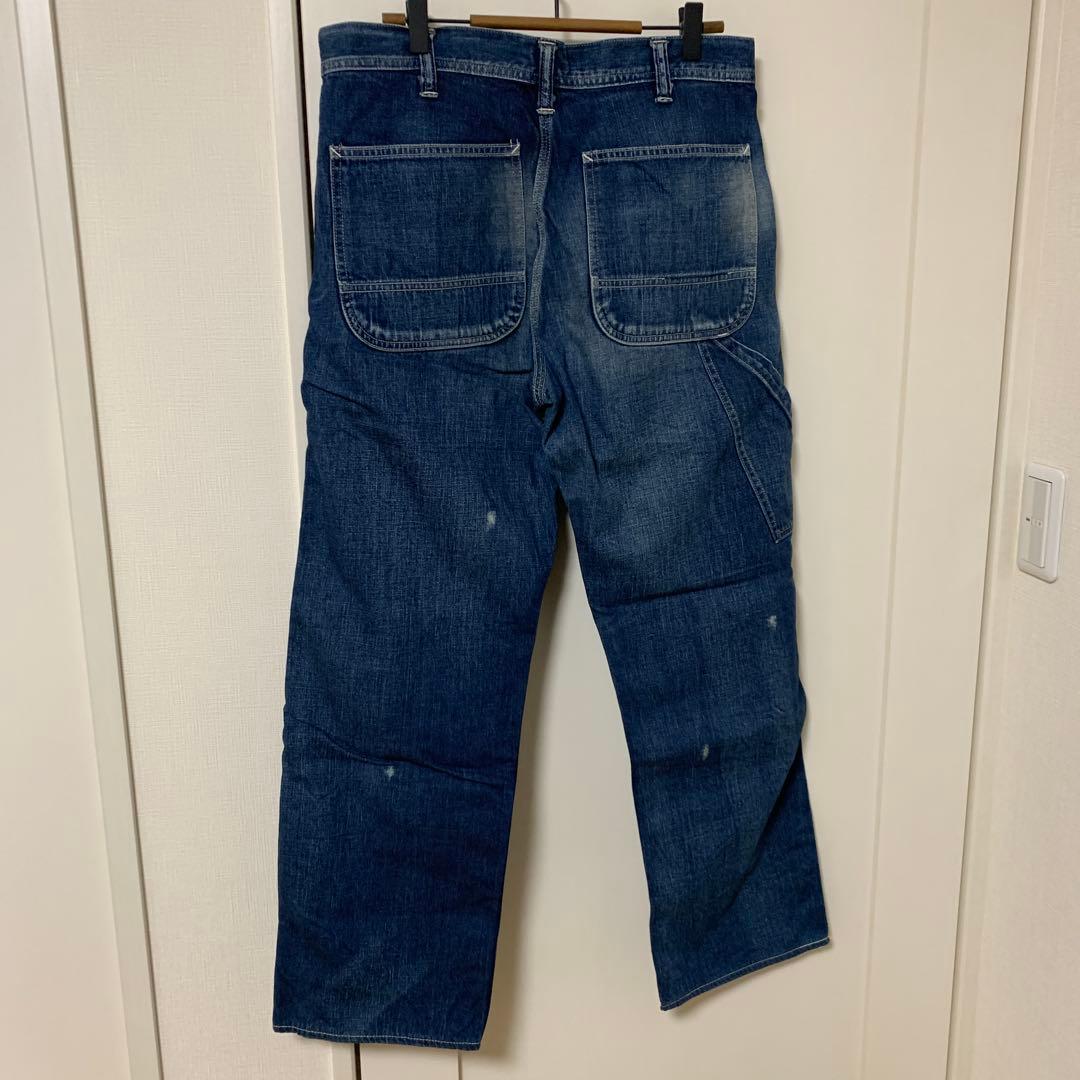 SUGAR CANE ダメージ加工 ワイドレッグパンツ