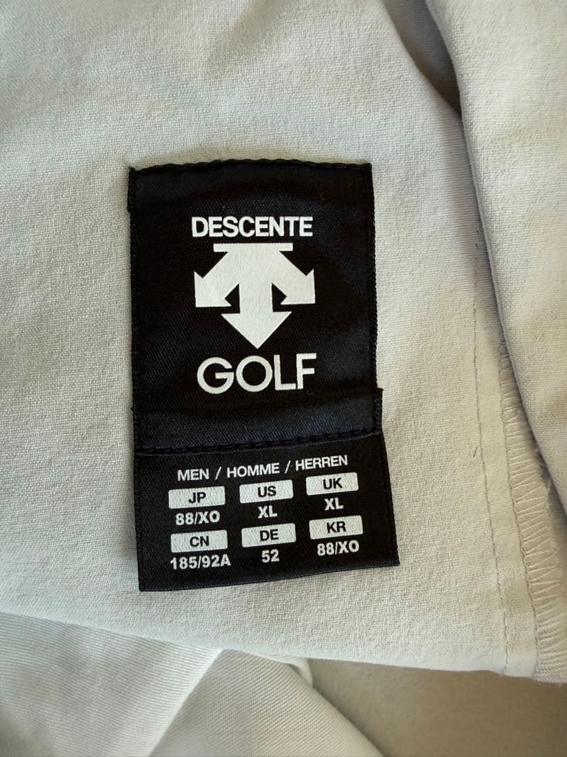 DESCENTE GOLF メンズパンツ 88/XO ホワイト