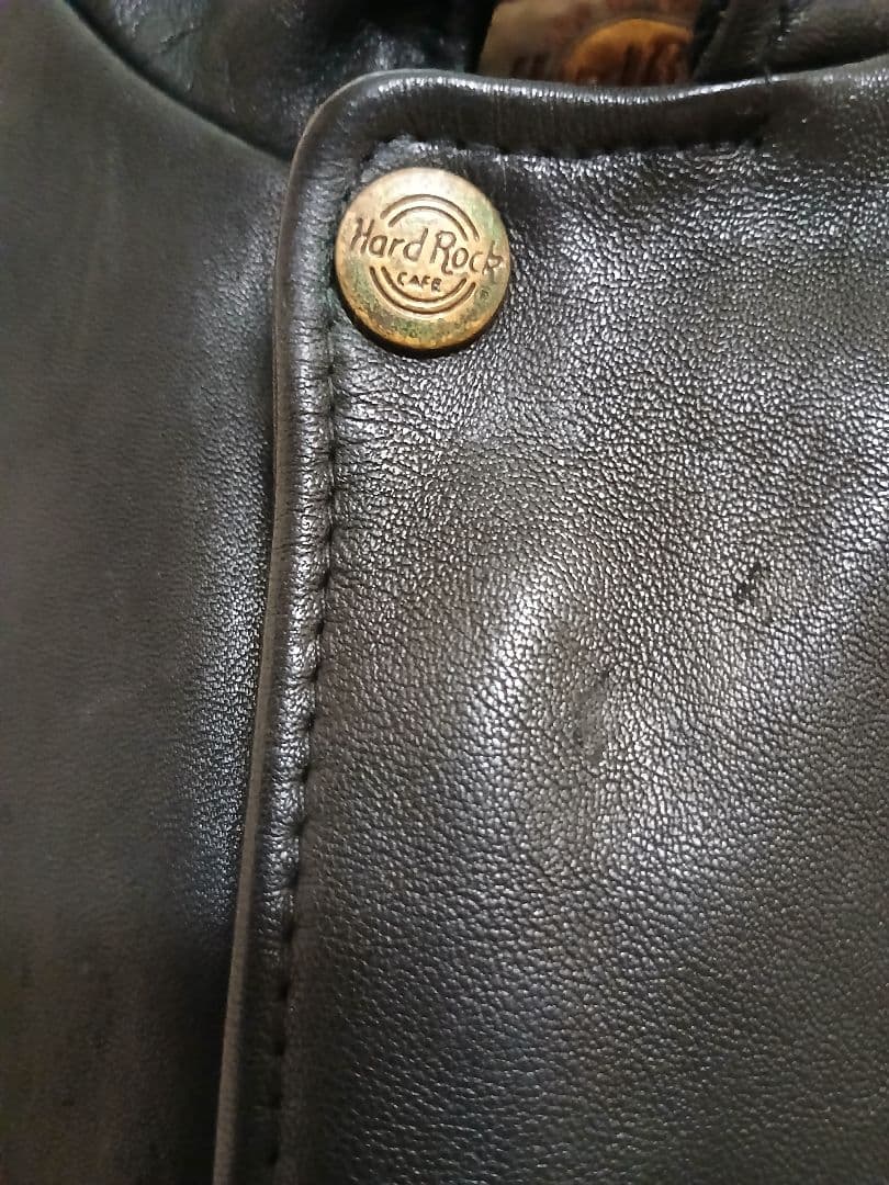 90's Hard Rock Cafe ジャカルタ ブラックレザージャケット