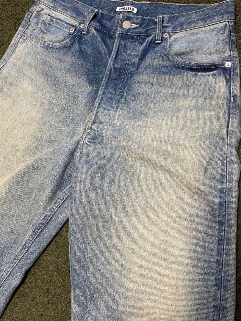 パンツ auralee 24aw selvedge faded heavy denim