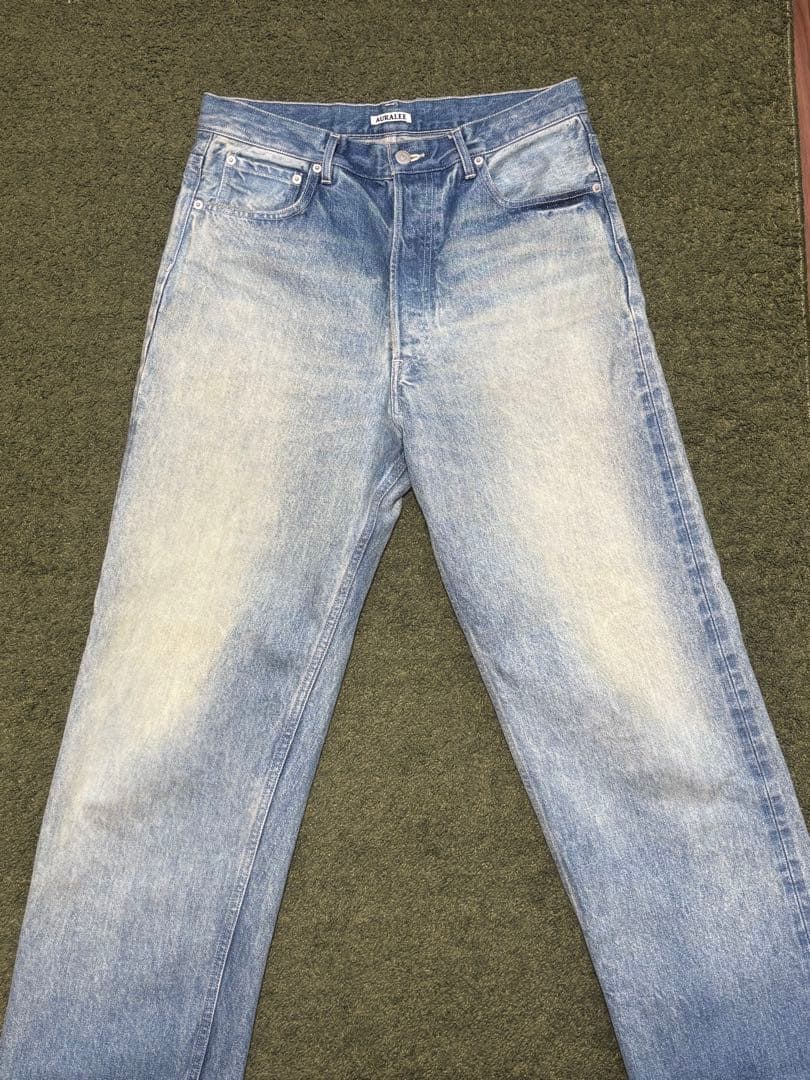 パンツ auralee 24aw selvedge faded heavy denim