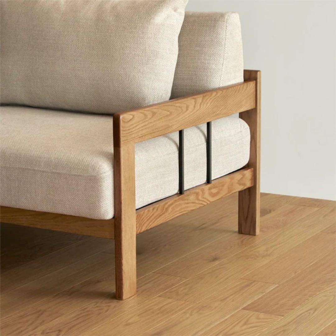 【4月末まで】unico ベージュ3人掛ソファーLEND(レンド)