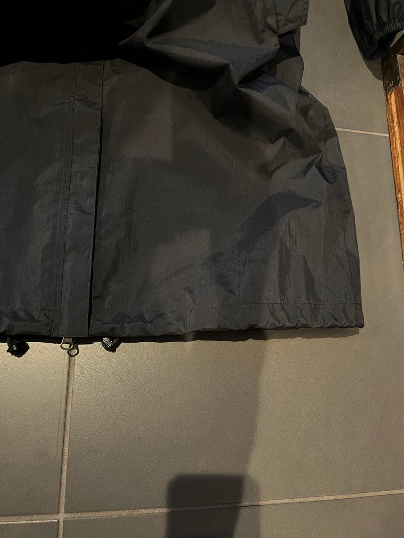 エーグルAIGLE 透湿防水パッカブルロングフーデッドジャケット　黒　ライナー