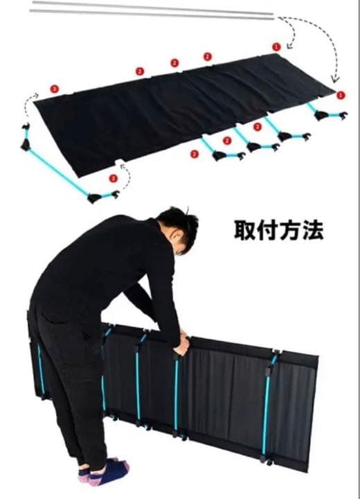 コット 簡易ベッド アウトドアベッド 軽量 コンパクト　グレー